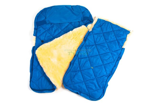 Детский меховой конверт из натуральной овчинки Ramili Baby Classic Blue Детский меховой конверт из натуральной овчинки Ramili Baby Classic Blue