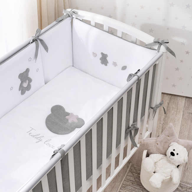 Комплект TEDDY LOVE 6 предмето серо-оливковый